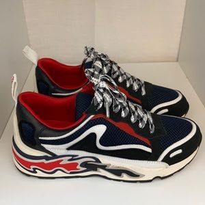 Sandro flame red & blue sneakers